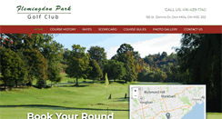 Desktop Screenshot of flemingdonparkgolfclub.com